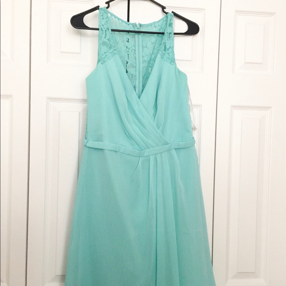 David’s Bridal bridesmaid dress. Spa.